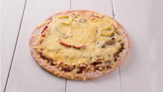 Gluten Free Pizza with Pork oregano meat & Yellow cheese
